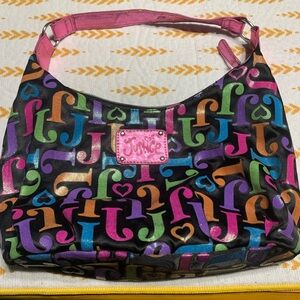 Justice Multicolor Logo Hobo Bag